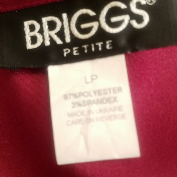 BRIGGS Maroon Lightweight Jacket Size LP - Picture 6 of 6